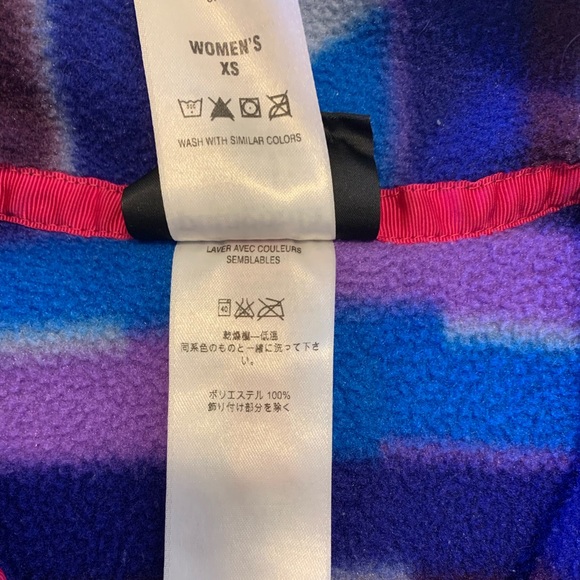 Patagonia Lightweight Synchilla Snap-T Fleece Pullover Purple Blue Aztec print - Picture 14 of 17